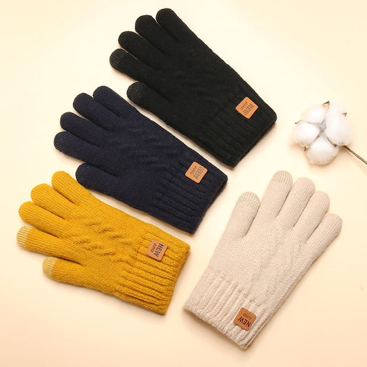 Women's Double Layer Fleece-lined Gloves